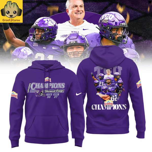TCU Horned Frogs Valero Alamo Bowl Champions 2025 Hoodie Shirt