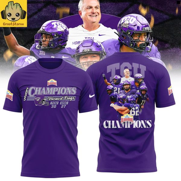 TCU Horned Frogs Valero Alamo Bowl Champions 2025 Hoodie Shirt