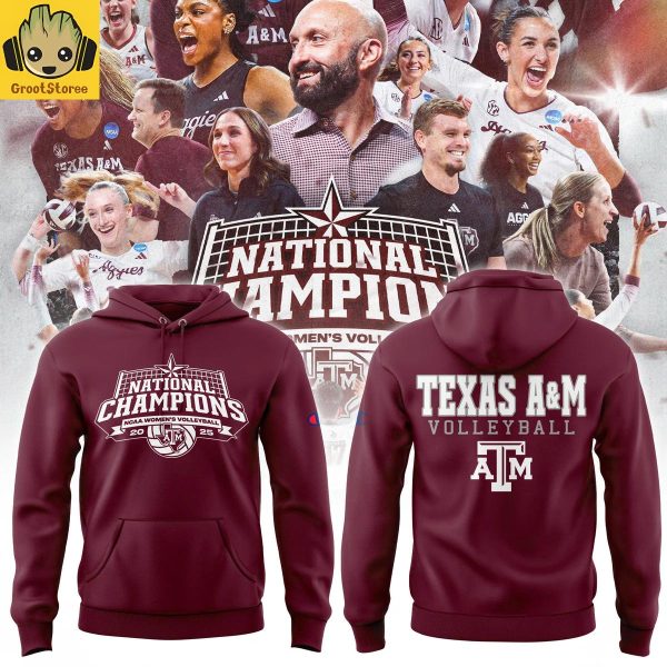 Texas A&M Aggies 2025 Womens Volleyball National Champions Hoodie T-Shirt