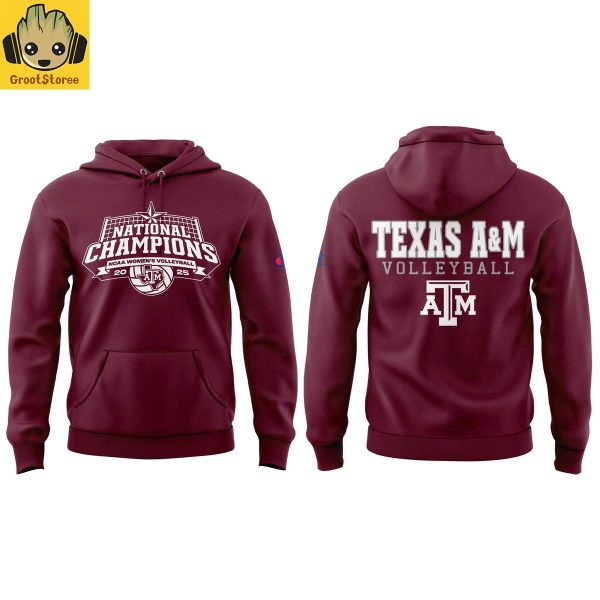Texas A&M Aggies 2025 Womens Volleyball National Champions Hoodie T Shirt