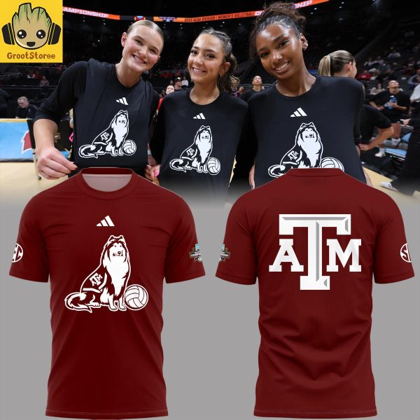 Texas A&M Aggies Volleyball Mascot Red Hoodie T Shirt