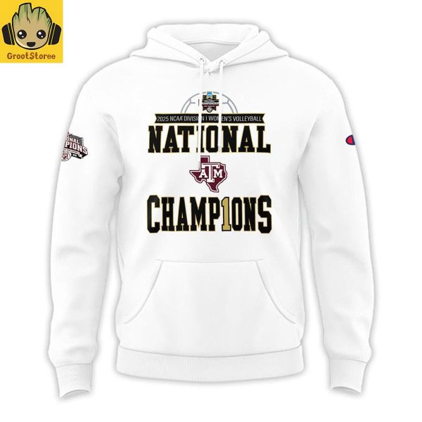 Texas A26M Volleyball Home of the 12th Man National Champions 2025 Hoodie T Shirt 2 P0Toa.jpg