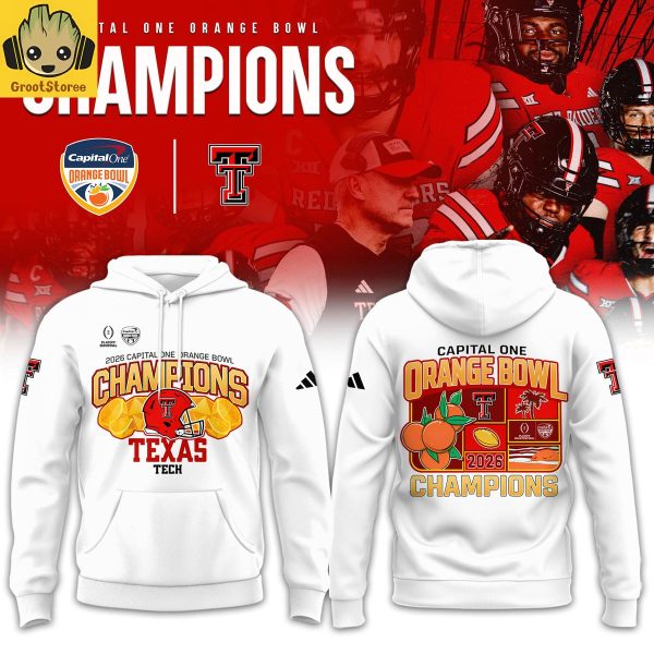 Texas Tech 2026 Capital One Orange Bowl Champions Hoodie