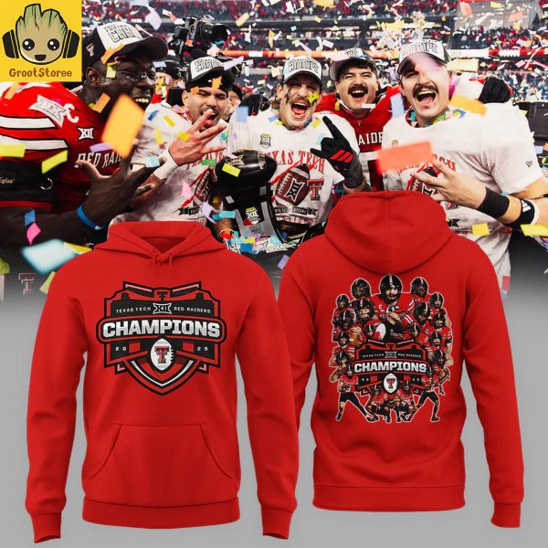 Texas Tech Red Raiders Big 12 Football Champions 2025 Hoodie T-Shirt