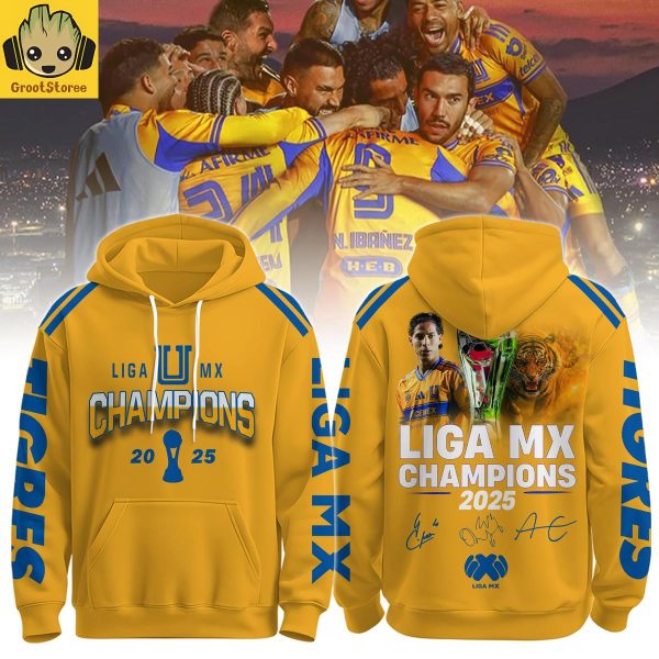 Tigres UANL – Liga MX Champions 2025 Hoodie T-Shirt