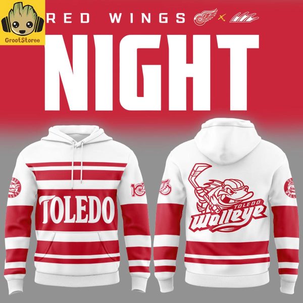 Toledo Walleye Red Wings Affiliation Night Personalized Hoodie