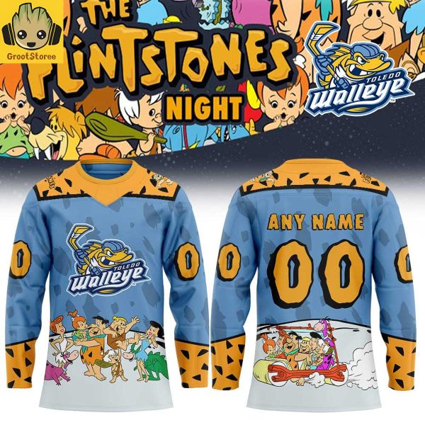 Toledo Walleye x The Flintstone Night 2026 Personalized Hockey Jersey