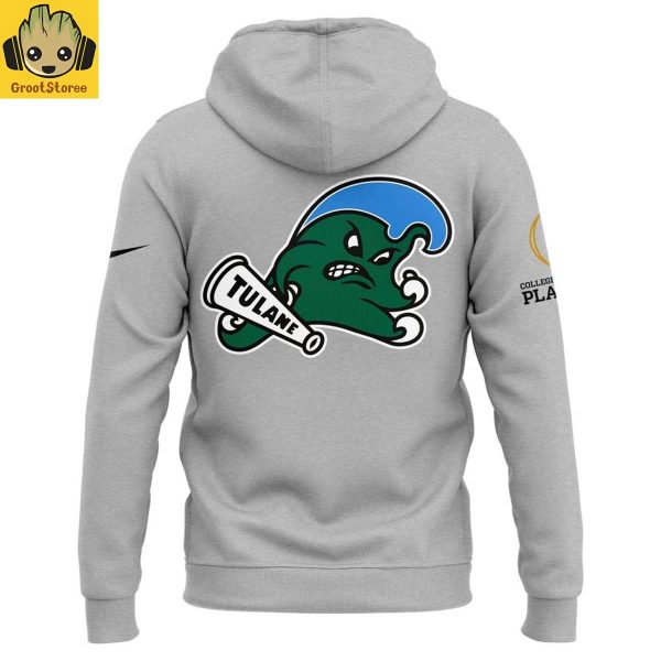 Tulane Vs. No Lane College Football Playoff 2025 Gray Hoodie