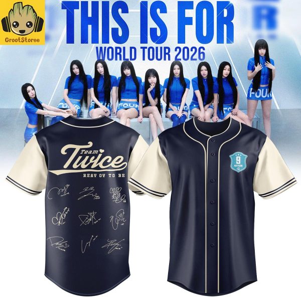 Twice This Is For World Tour 2026 Personalized Baseball Jersey