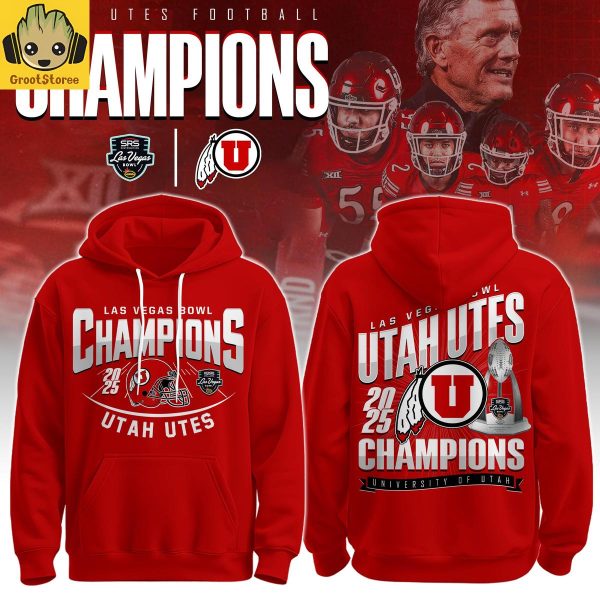 Utah Utes Las Vegas Bowl Champions 2025 Hoodie Shirt