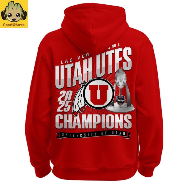 Utah Utes Las Vegas Bowl Champions 2025 Hoodie Shirt