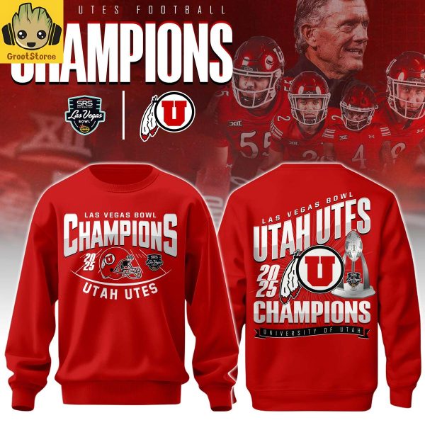 Utah Utes Las Vegas Bowl Champions 2025 Hoodie Shirt