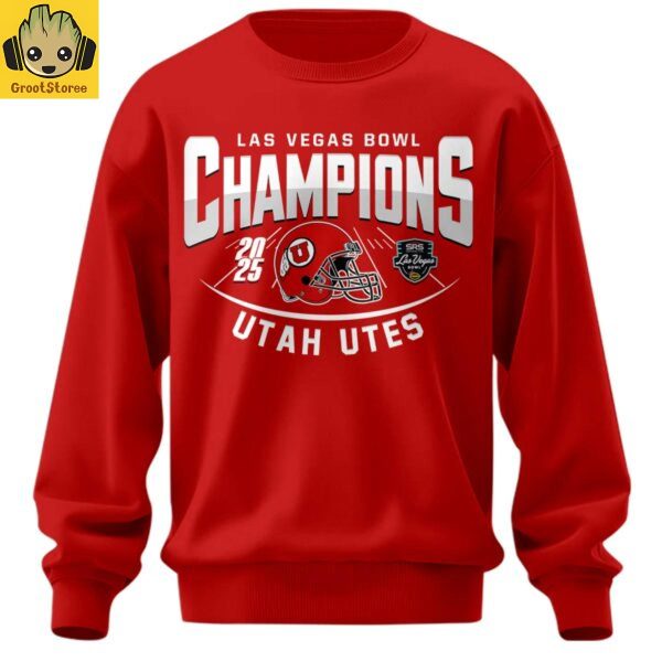 Utah Utes Las Vegas Bowl Champions 2025 Hoodie Shirt
