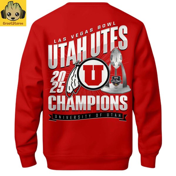 Utah Utes Las Vegas Bowl Champions 2025 Hoodie Shirt