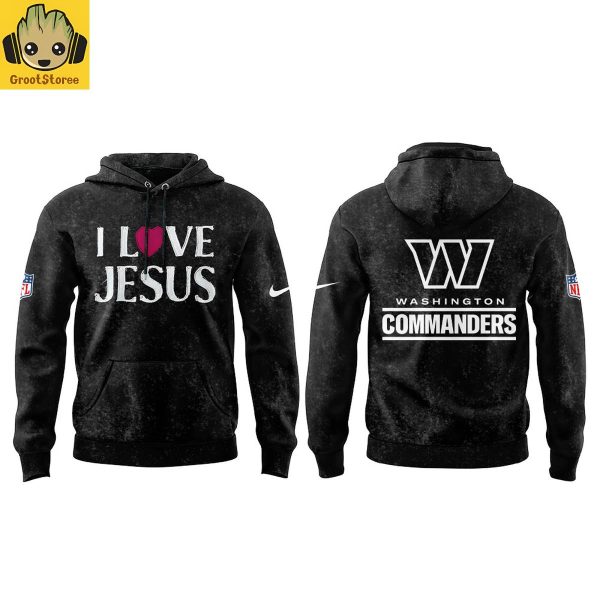 Washington Commanders I Love Jesus Jesus Won 2025 Hoodie T Shirt
