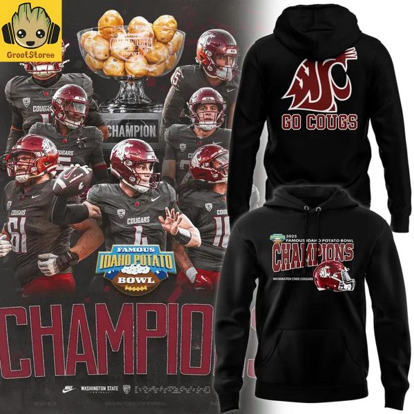 Washington State Cougars Famous Idaho Potato Bowl Champions 2025 Hoodie T-Shirt