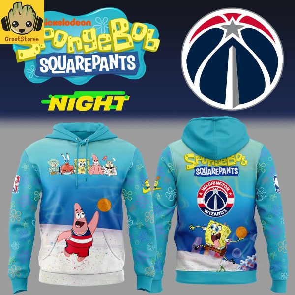 Washington Wizards x SpongeBob Night 2025 Hoodie T-Shirt