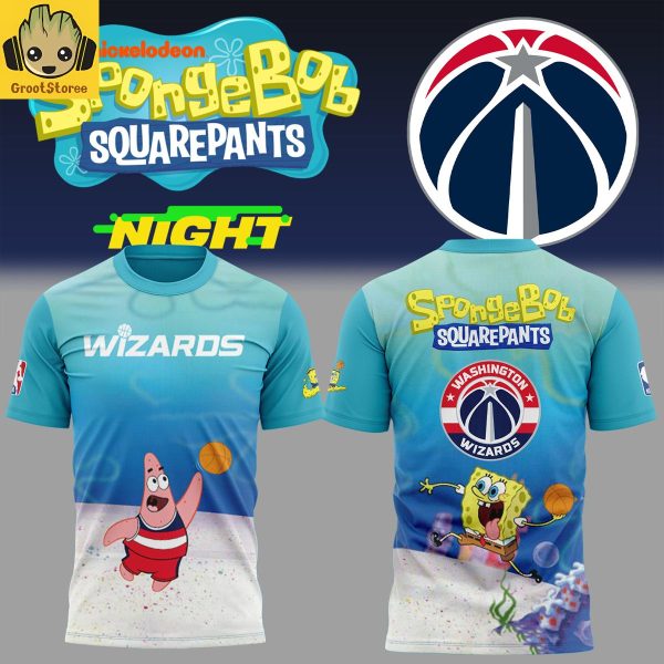 Washington Wizards x SpongeBob Night 2025 Ver 2 Hoodie T Shirt
