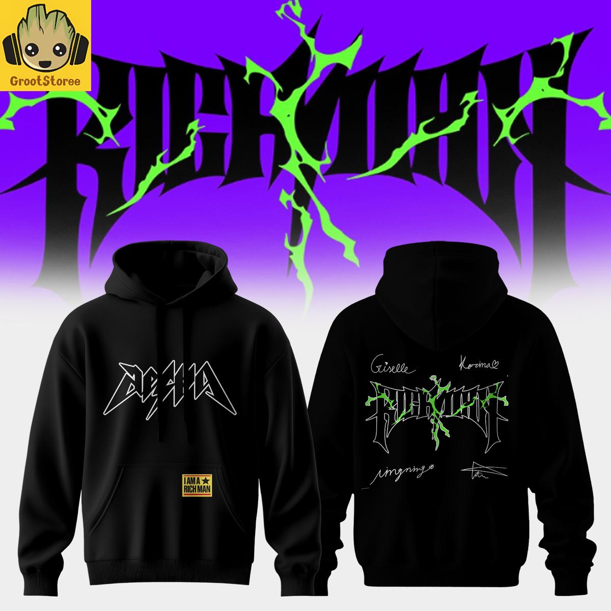 Aespa 6th Mini Album Rich Man 2026 Hoodie Aespa 6th Mini Album Rich Man 2026 Hoodie