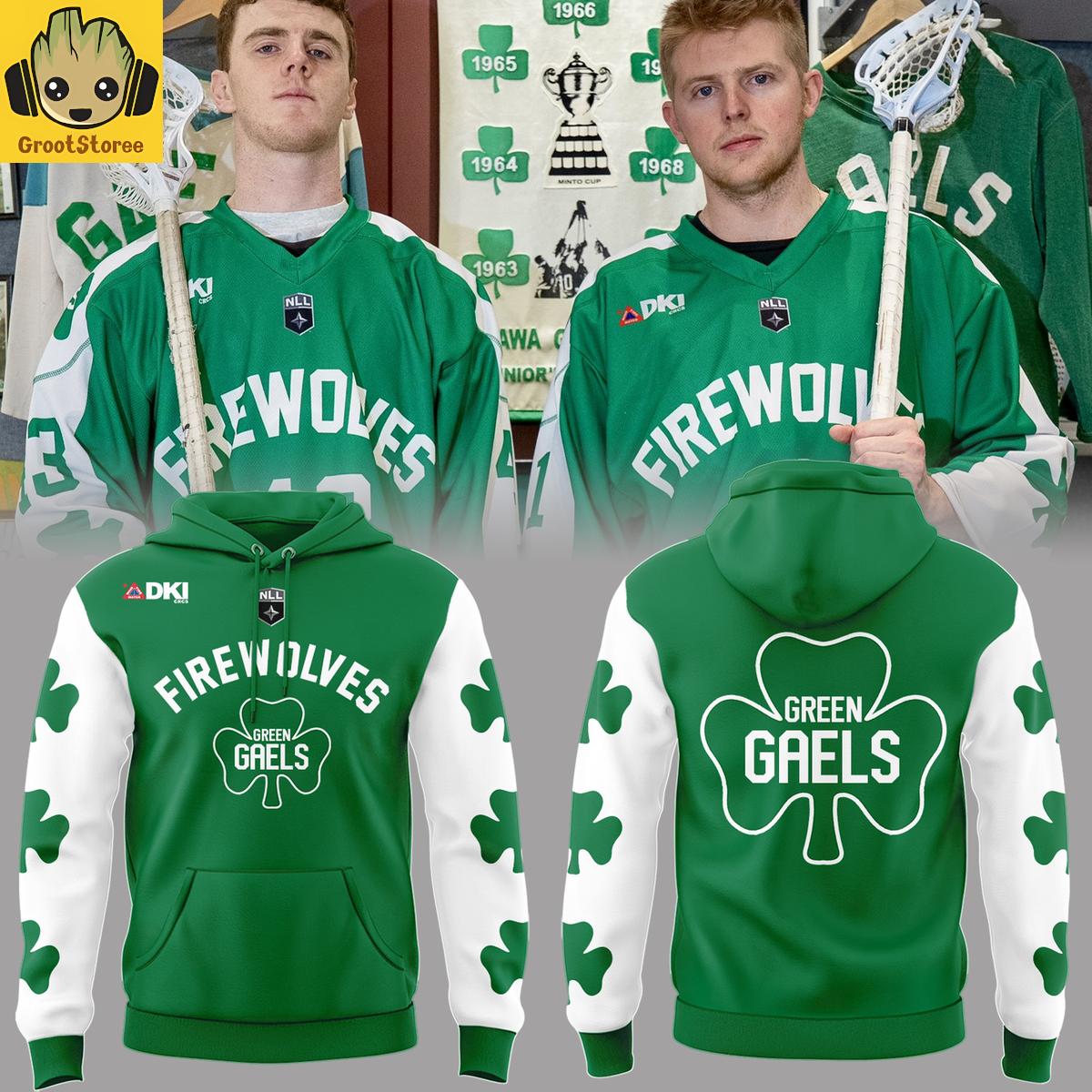 Albany FireWolves x Green Gaels Nights 2026 Hoodie T-Shirt Albany FireWolves x Green Gaels Nights 2026 Hoodie T-Shirt
