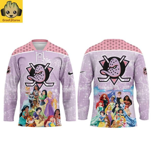 Anaheim Ducks Disney Princess Night Game 2026 Hockey Jersey