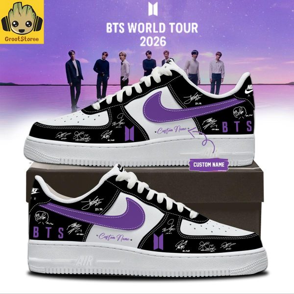 BTS Comeback & World Tour 2026 Custom Name Air Force 1 Shoes