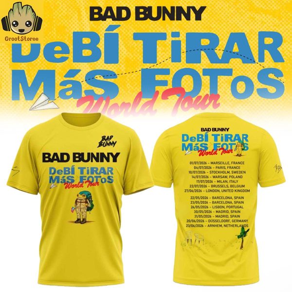 Bad Bunny Debi TiRAR MsS FOToS World Tour 2026 T-Shirt