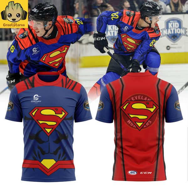 Cleveland Monsters x Superman 2026 Hoodie T Shirt