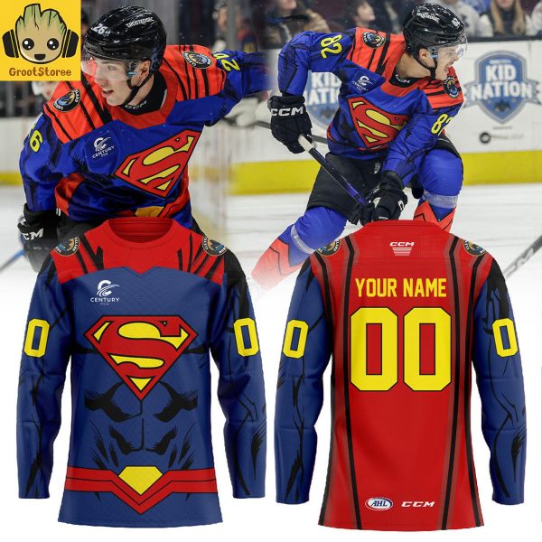 Cleveland Monsters x Superman 2026 Personalized Hockey Jersey