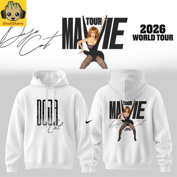 Doja Cat Tour Ma Vie World Tour UK & Europe 2026 White Hoodie T-Shirt