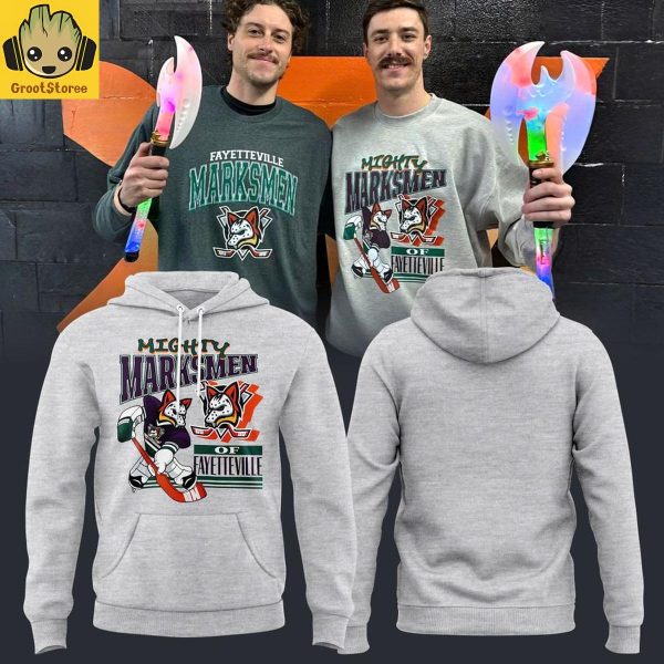 Fayetteville Marksmen Mighty Marksmen 2026 Light Gray Hoodie Shirt