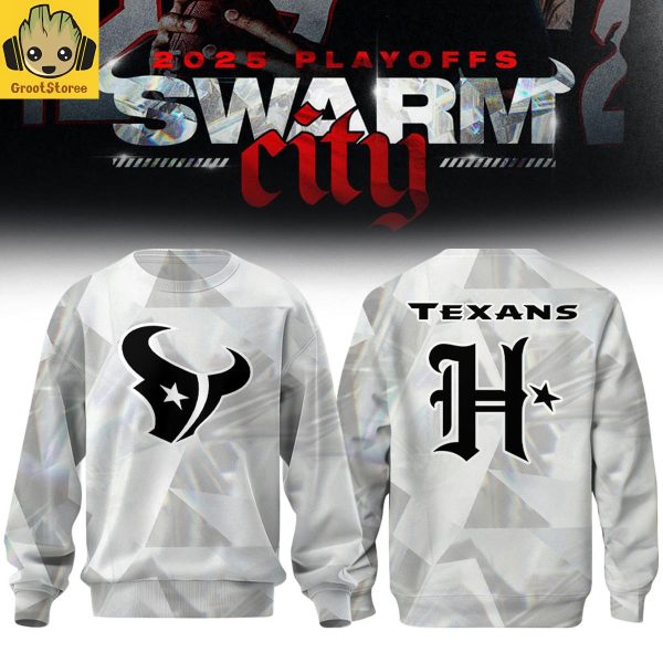 Houston Texans Playoff Swarm City Diamond Pattern Hoodie Shirt