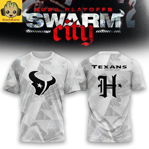 Houston Texans Playoff Swarm City Diamond Pattern Hoodie Shirt