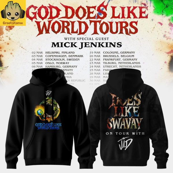 JID God Does Like World Tours 2026 Hoodie Shirt