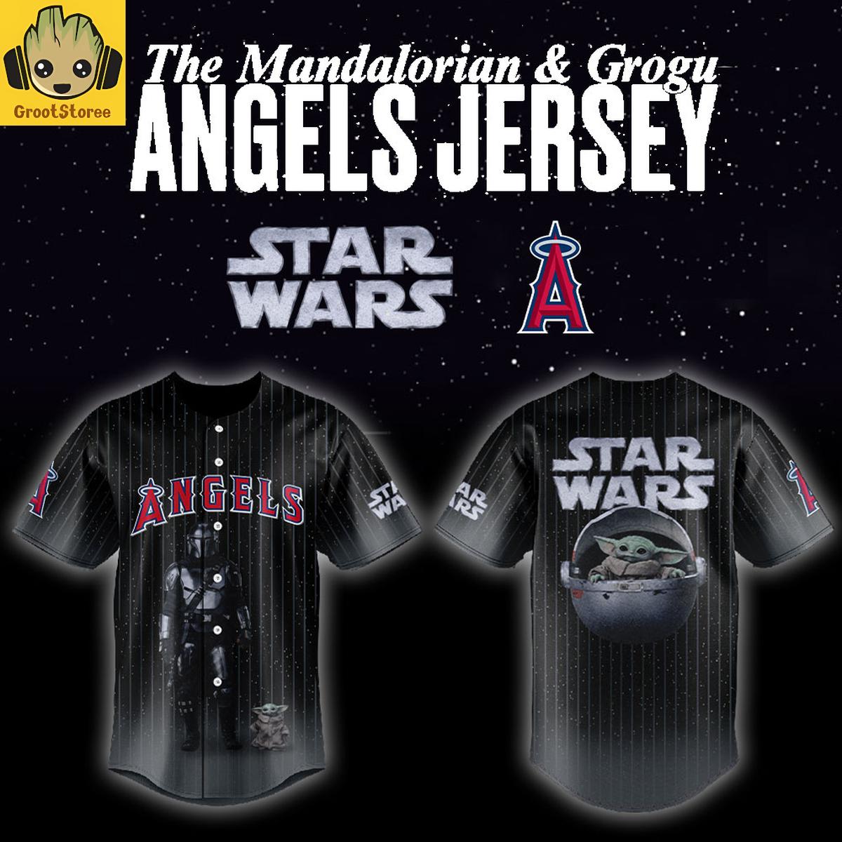 Los Angeles Angels x The Mandalorian & Grogu Star War Night 2026 Baseball Jersey Los Angeles Angels x The Mandalorian & Grogu Star War Night 2026 Baseball Jersey