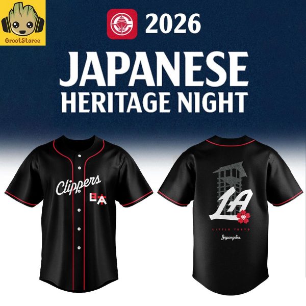 Los Angeles Clippers x Japanese Heritage Night 2026 Baseball Jersey
