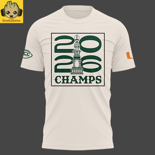 Miami Hurricanes Fiesta Bowl Champions 2026 B2A Beige Hoodie