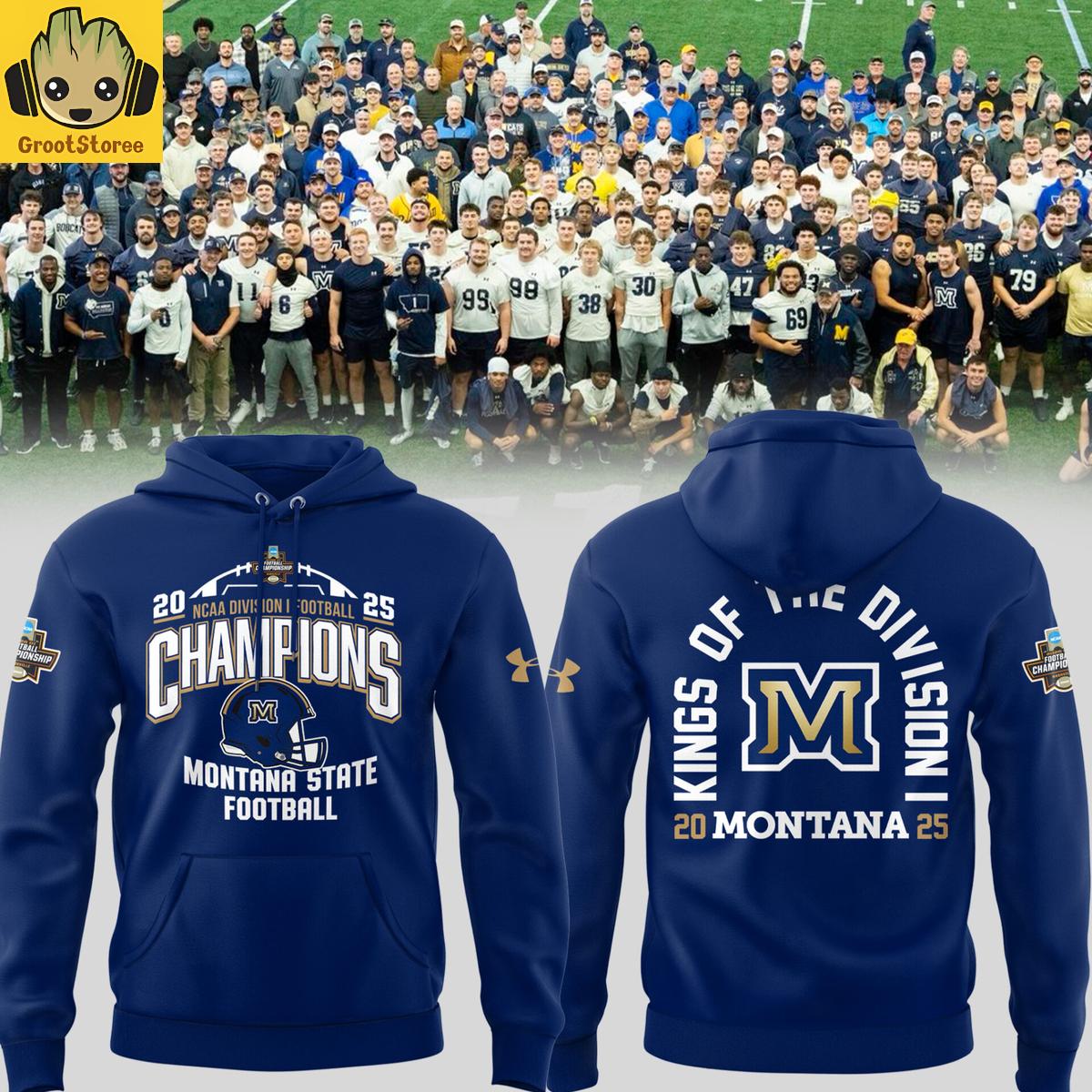 Montana State Bobcats NCAA Division Football Champions 2025 Hoodie T-Shirt Montana State Bobcats NCAA Division Football Champions 2025 Hoodie T-Shirt