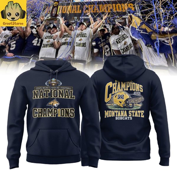 Montana State Bobcats NCAA National Champions 2025 Hoodie T Shirt