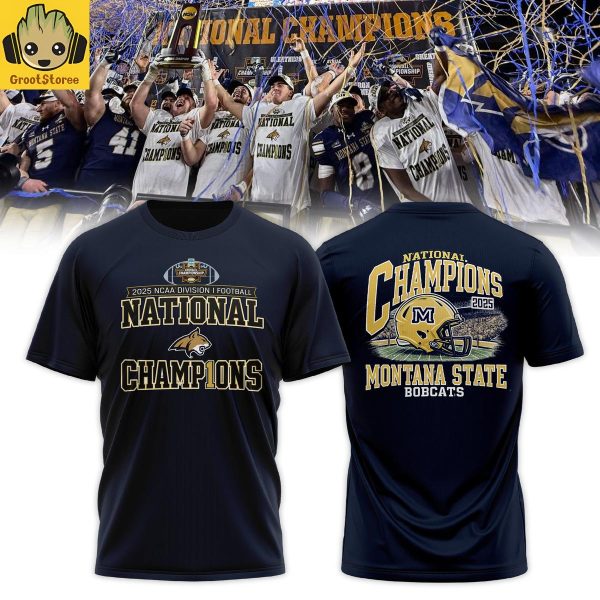 Montana State Bobcats NCAA National Champions 2025 Hoodie T Shirt
