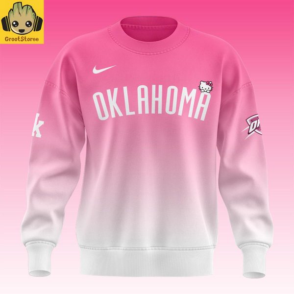Oklahoma City Thunder x Hello Kitty Night Pink 2026 Hoodie Shirt
