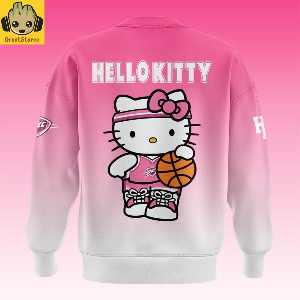 Oklahoma City Thunder x Hello Kitty Night Pink 2026 Hoodie Shirt