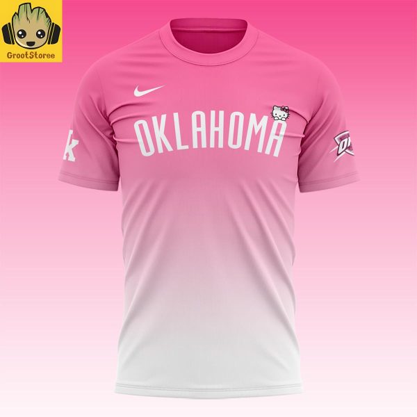 Oklahoma City Thunder x Hello Kitty Night Pink 2026 Hoodie Shirt