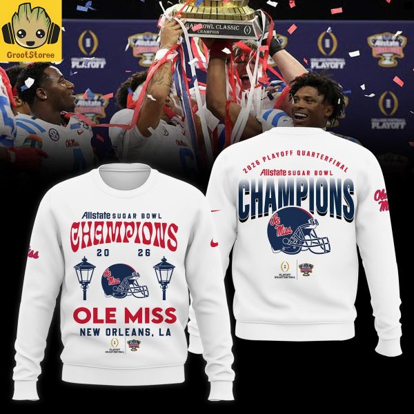 Ole Miss Rebels 2026 Allstate Sugar Bowl Champions Hoodie Shirt