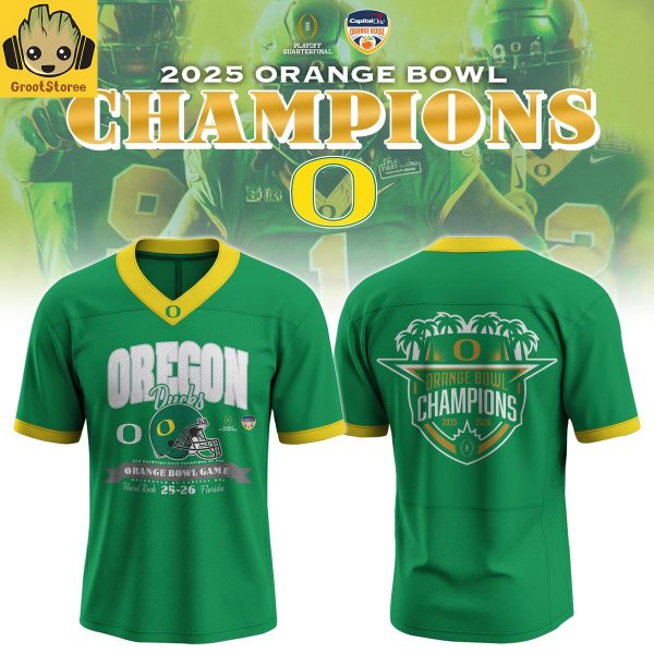Oregon Ducks x Orange Bowl Champions 25-26 Football Jersey