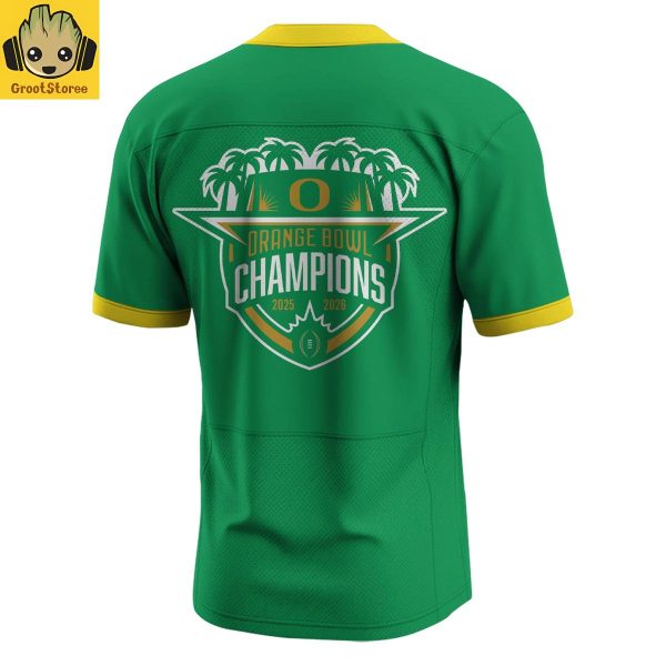 Oregon Ducks x Orange Bowl Champions 25 26 Football Jersey