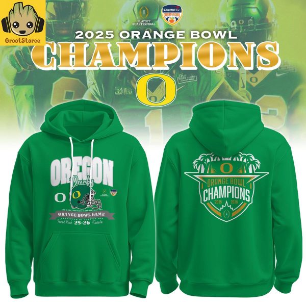 Oregon Ducks x Orange Bowl Champions 25-26 Hoodie Shirt