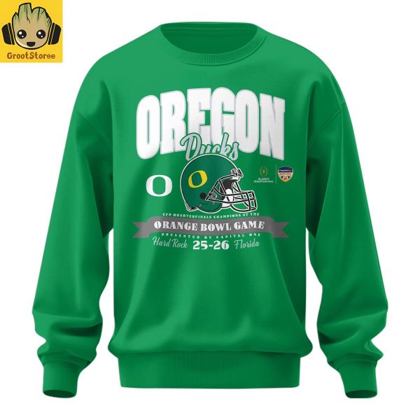 Oregon Ducks x Orange Bowl Champions 25 26 Hoodie Shirt