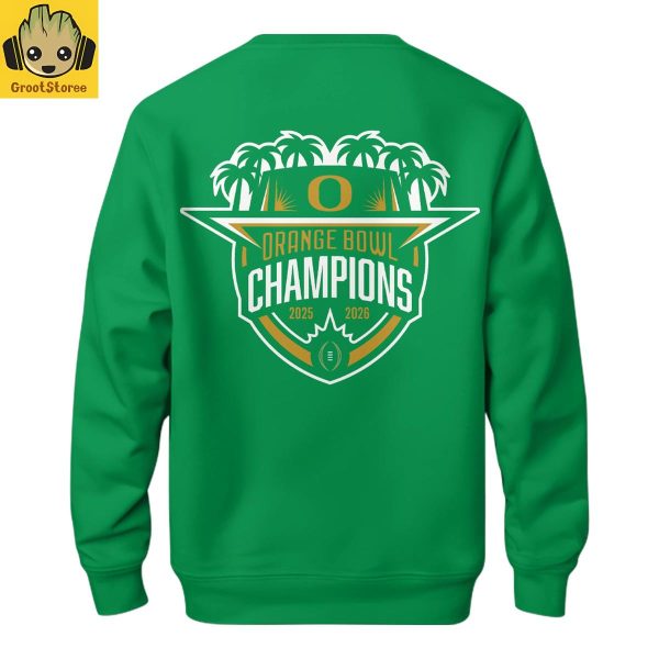 Oregon Ducks x Orange Bowl Champions 25 26 Hoodie Shirt