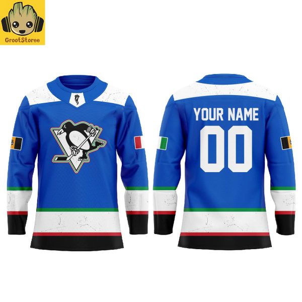 Pittsburgh Penguins Italian Heritage Night 2026 Personalized Hockey Jersey